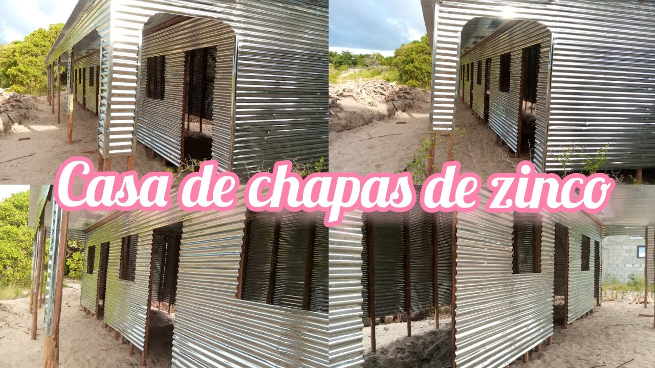 CASA DE CHAPAS DE ZINCO EM CONSTRUÇÃO 🇲🇿