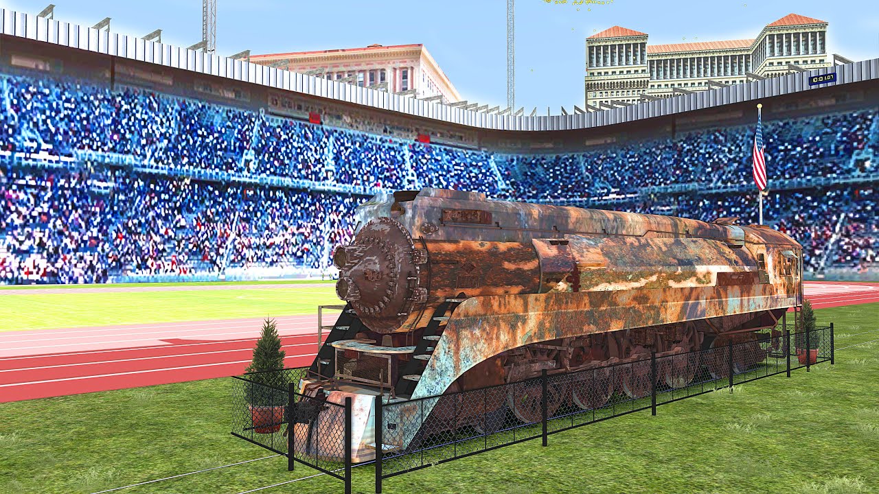 GS-4 Locomotive ABANDONED in a STADIUM!