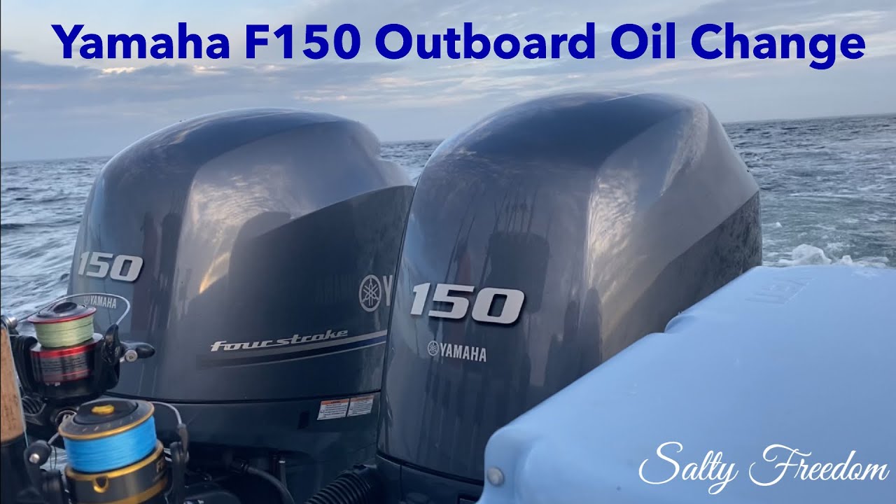 HOW TO change the oil on a YAMAHA F150 Outboard