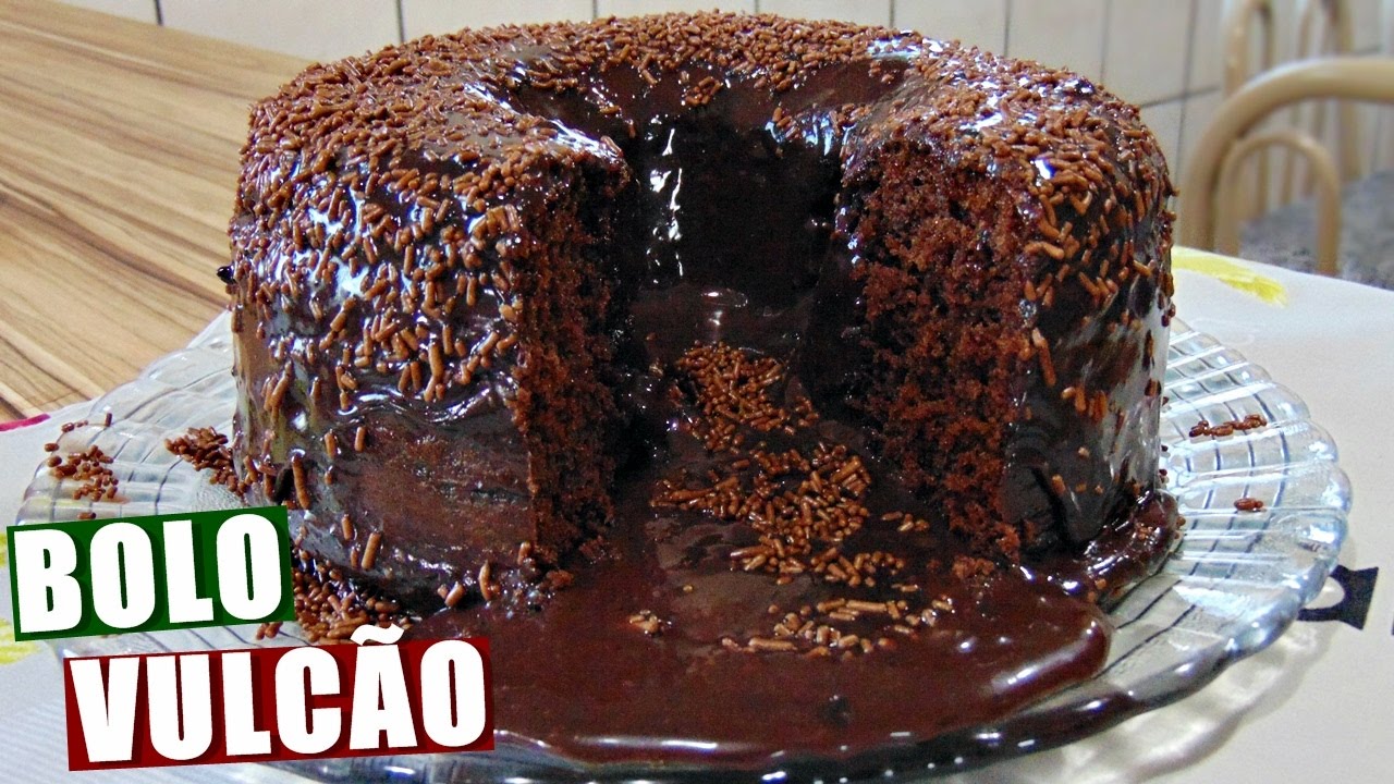 BOLO VULC&Atilde;O DE CHOCOLATE | Menino Prendado