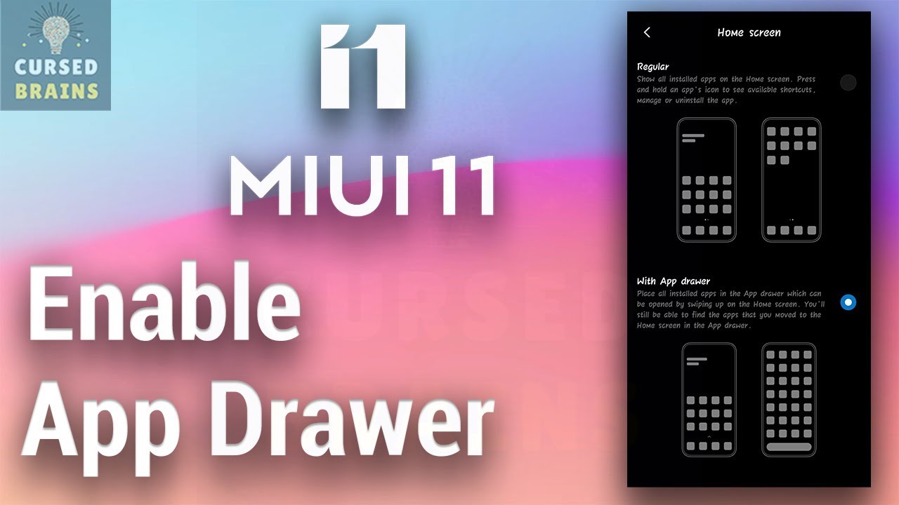 How To Enable App Drawer - MIUI 11 System Launcher - All Xiaomi Devices