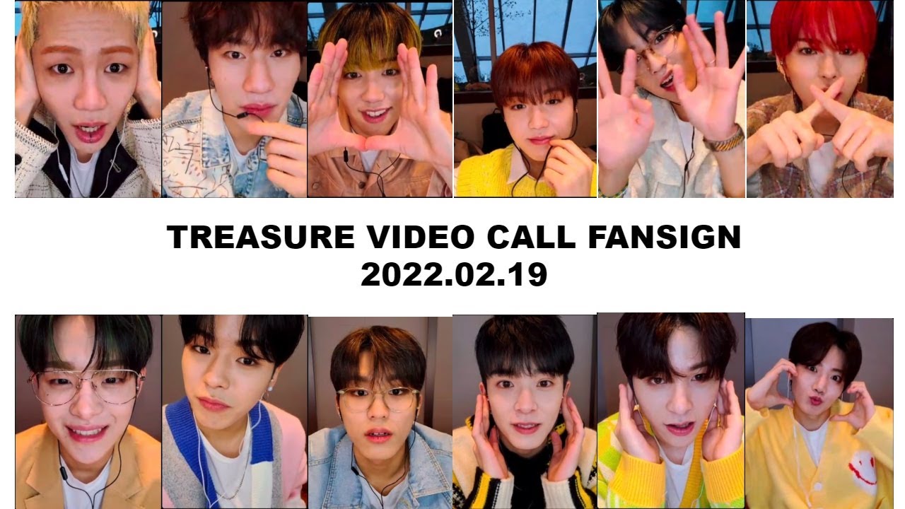220219 TREASURE 트레저 영상 통화 팬사인회 VIDEO CALL FANSIGN EVENT