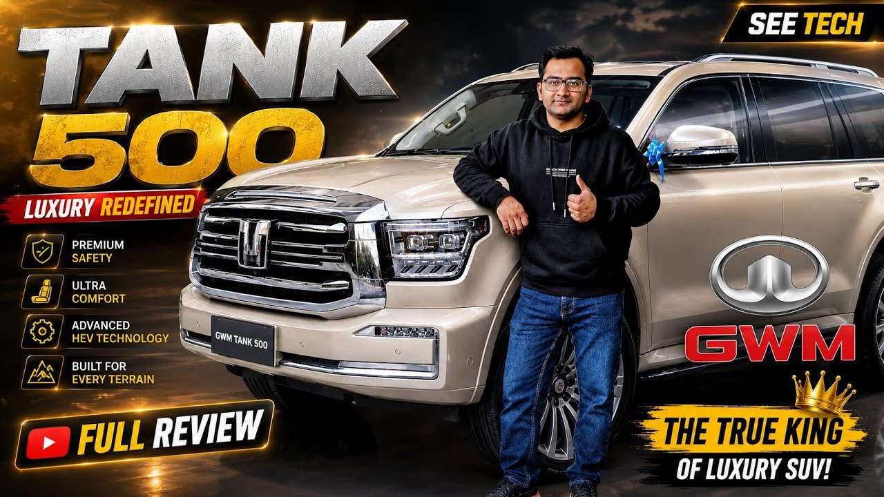 GWM TANK 500 HEV (7 Seater) Quick Walk Around | Best SUV In Rs. 20,500,000 In Pakistan?