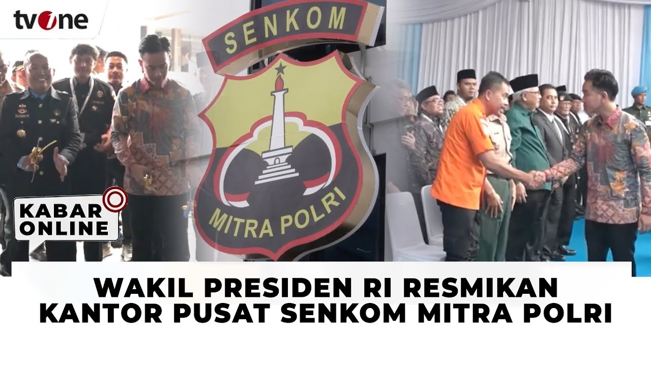 Wakil Presiden Gibran Rakabuming Raka Resmikan Kantor Pusat SENKOM Mitra Polri | Kabar Online