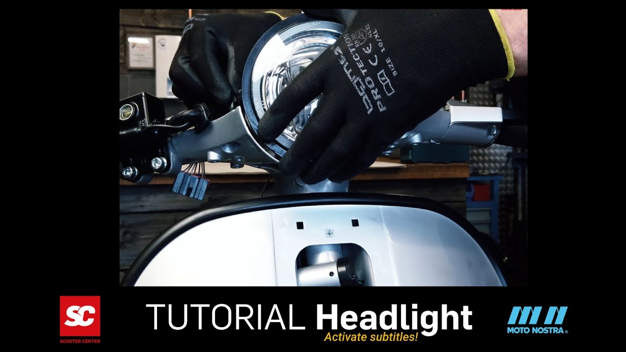 Vespa PX LED Scheinwerfer Tutorial MOTO NOSTRA LED Scheinwerfer Vespa PX