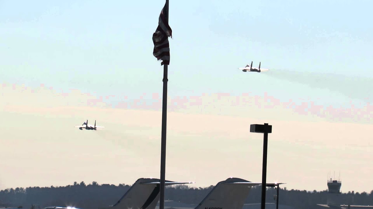 F-15 Eagles | Dual-ship Low Approach Pass