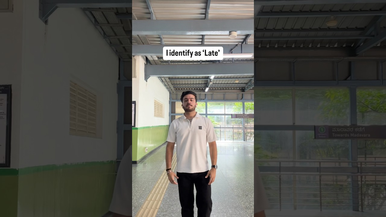 I identify as Late. My pronouns are Almost/There. [viral trending instagram funny comedy reels]