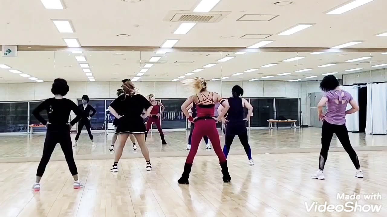 바다에누워☆몸풀이☆카타리나 에어로빅댄스