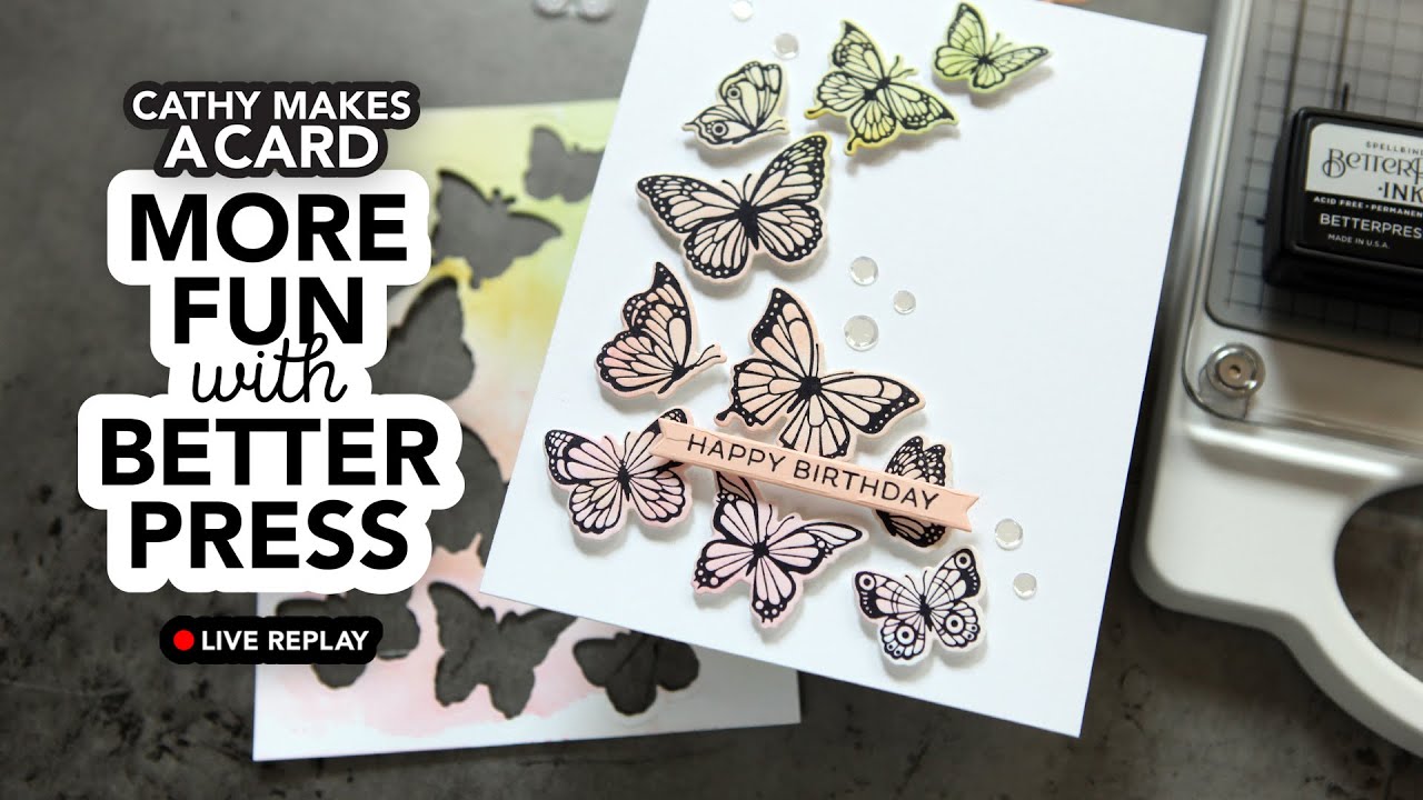 Cathy Makes a Card Live: playing with the 