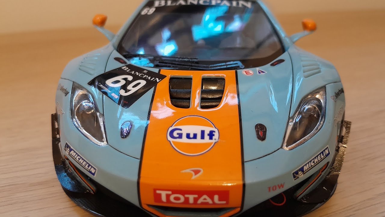 1/24 Fujimi Gulf McLaren MP4-12C  - Complete Build!