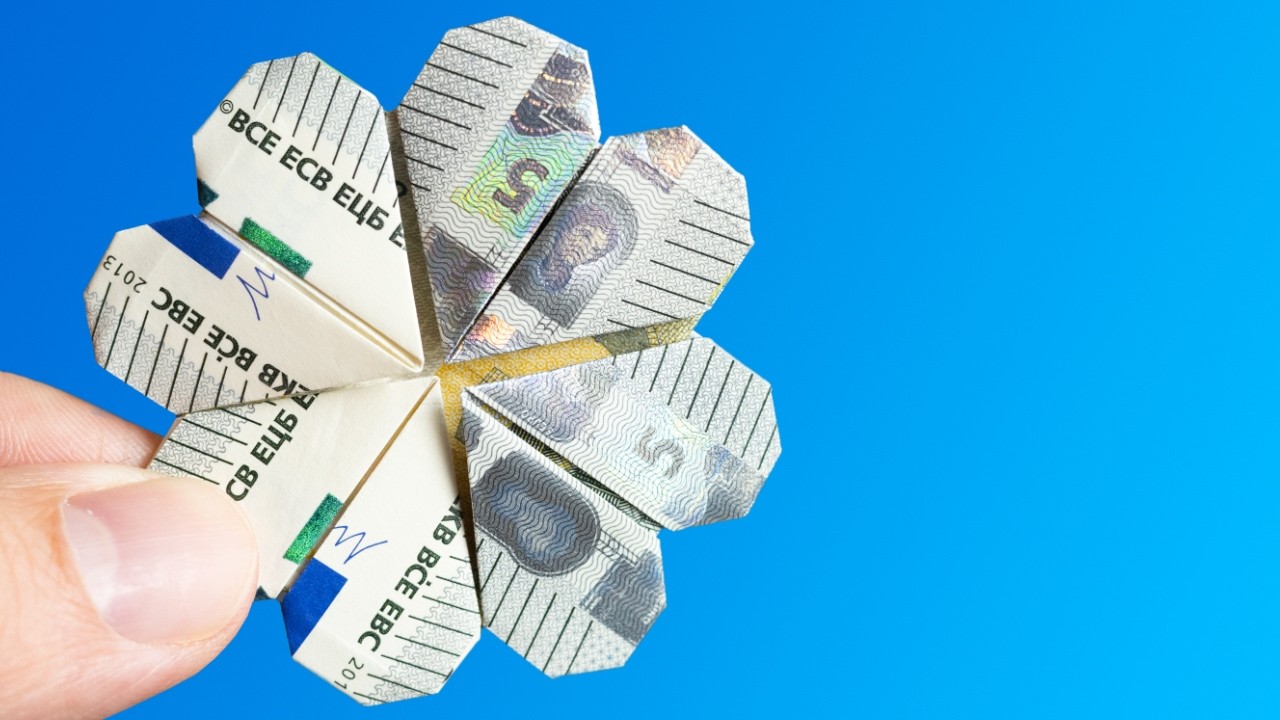 Euro Schein falten Kleeblatt 🍀 Geld Geschenk Idee zur Hochzeit