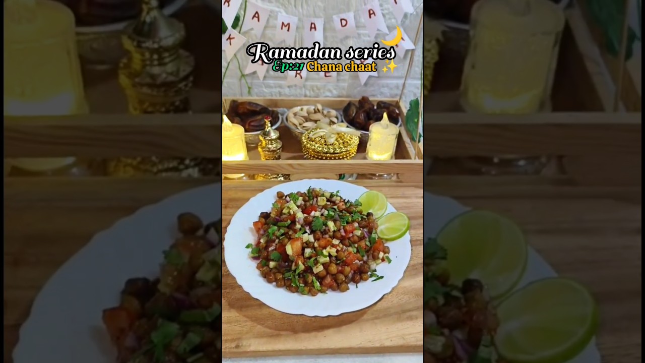 5 Minute Chana Chaat for Iftar 🤯 | Ramadan Ep 21#recipe #foodie #chat #iftar #viral #chanachaat 🤤✨🌙🫶
