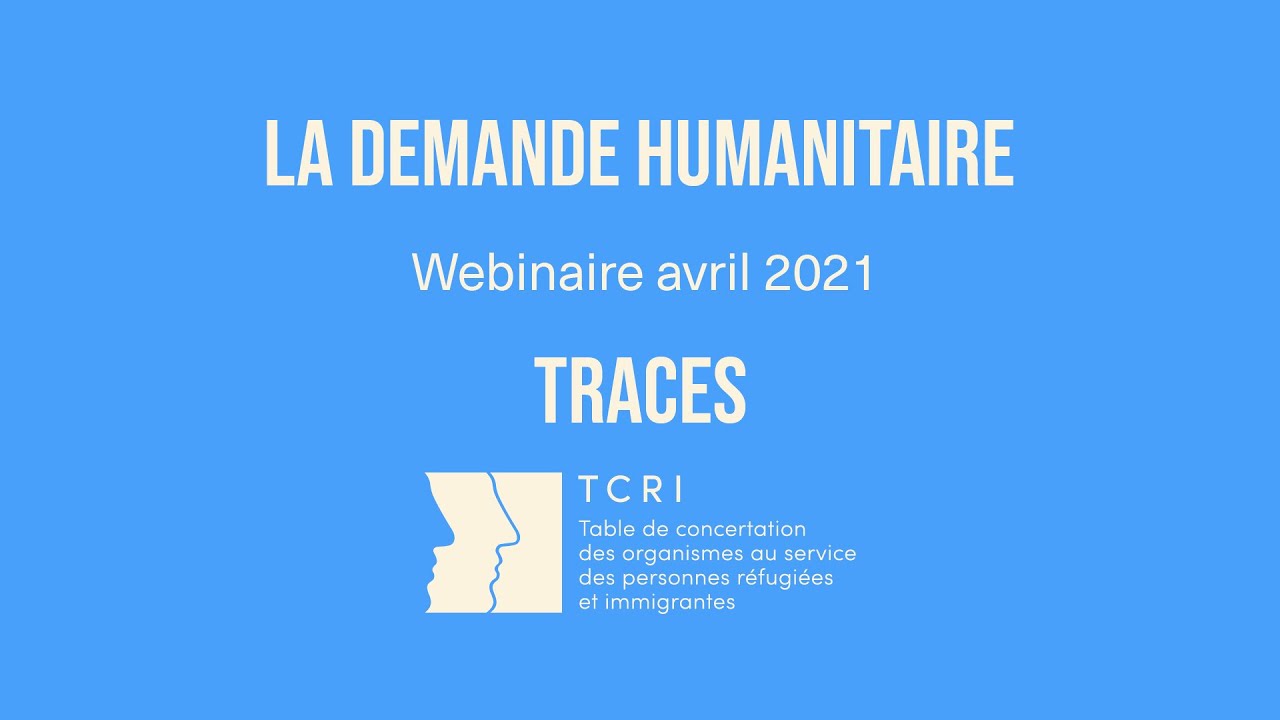 Webinaire – La demande humanitaire