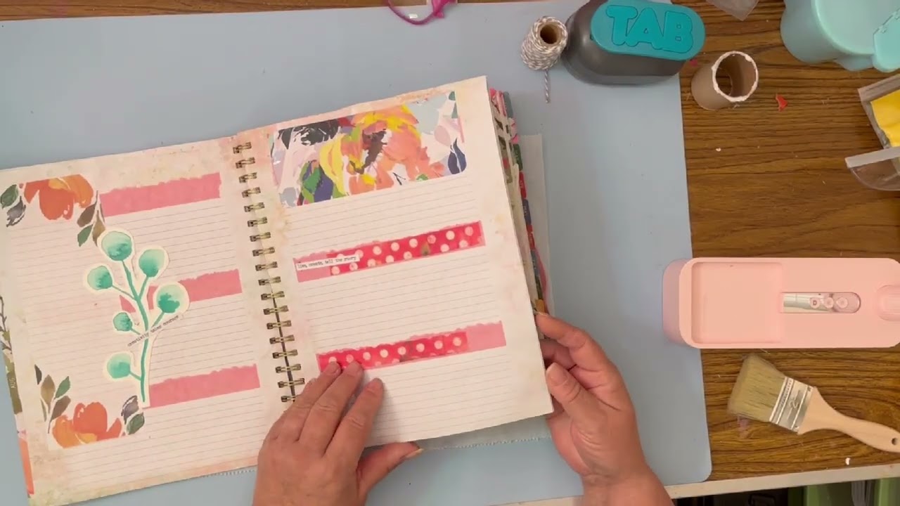 A Junk Journal from an outdated Planner - Flip-through