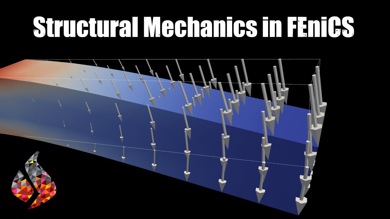 Учебное пособие по FEniCS: 3D линейная упругость консольной балки (+визуализация Paraview)