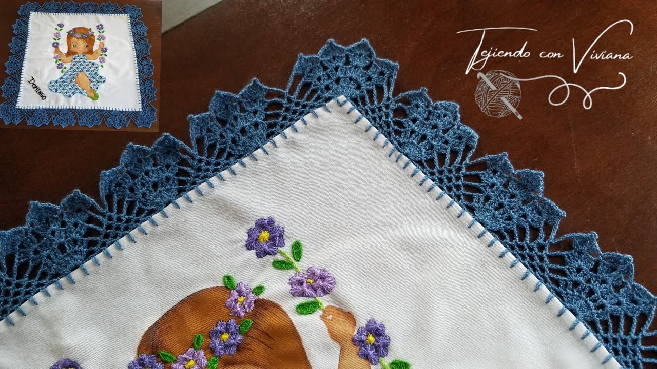 Orilla #92 Tejida a Gancho Crochet ( 6 Vueltas ) Semanario Domingo