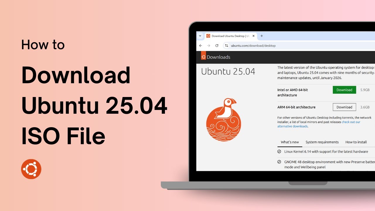 How to Download Ubuntu 25.04 ISO File