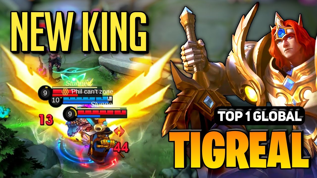 NEW KING! Tigreal Best Build 2024 [ Tigreal Top 1 Global Gameplay ] Mobile Legends