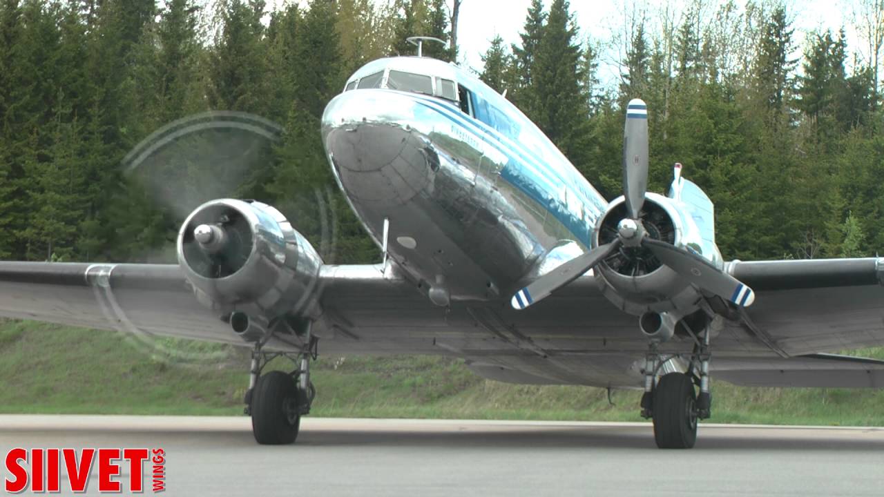 DC-3 Engine Start Close'n'Loud - Pratt & Whitney R-1830-92 singing