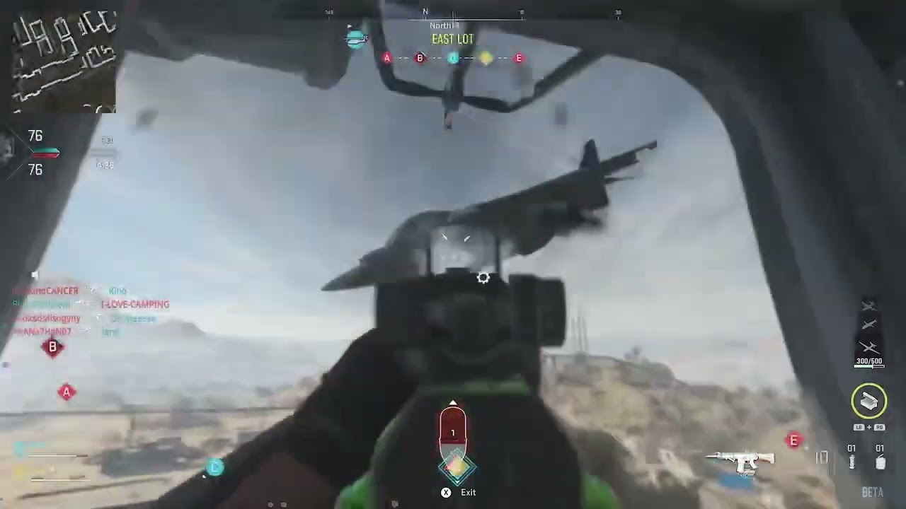 Using a helicopter to shoot down a VTOL in MW2 (gone wrong):