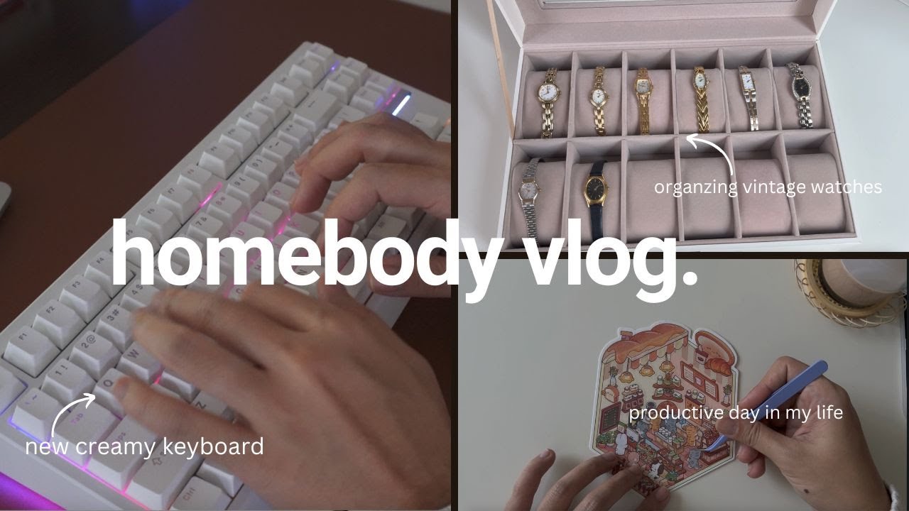 A Homebody Vlog: Productive Day in My Life | Escaping Bed Rot & Doom Scrolling ʚɞ ☁️