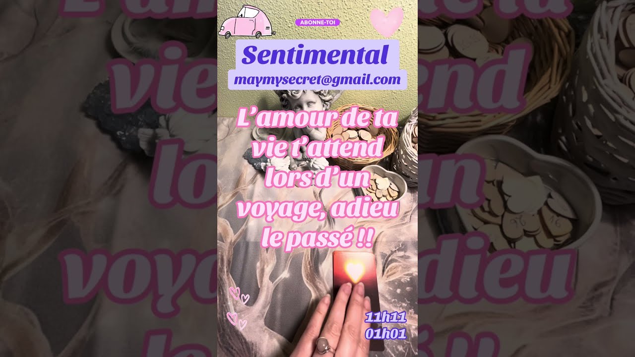 L&rsquo;amour de ta vie t&rsquo;attend lors d&rsquo;un d&eacute;placement ou d&rsquo;un voyage, adieu le pass&eacute; !! 🌟❤️