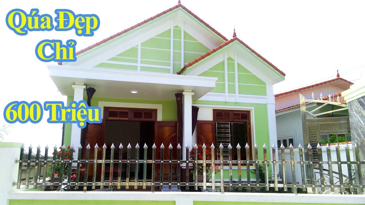 Mẫu Nhà Cấp 4 Mái Thái Đẹp Giá Rẻ Được Ưa Chuộng Nhất Hiện Nay