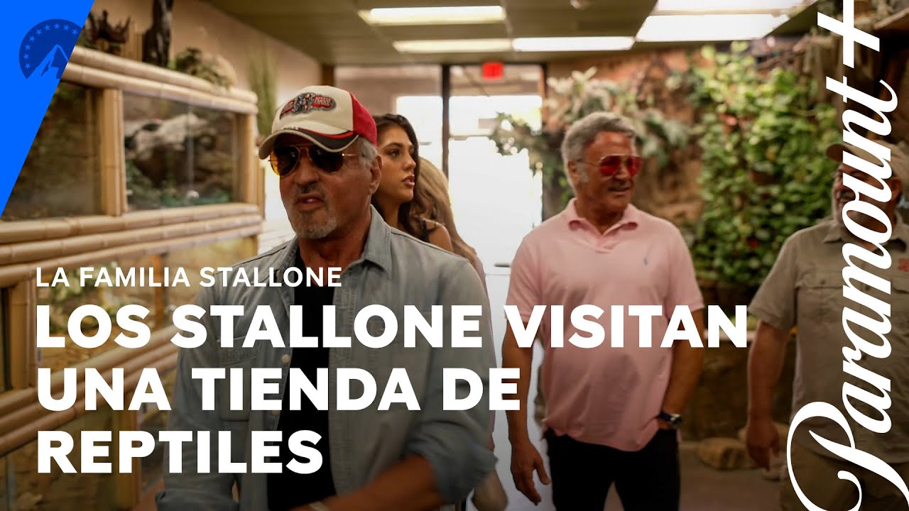 Los Stallone visitan una tienda de reptiles | La Familia Stallone | Paramount+