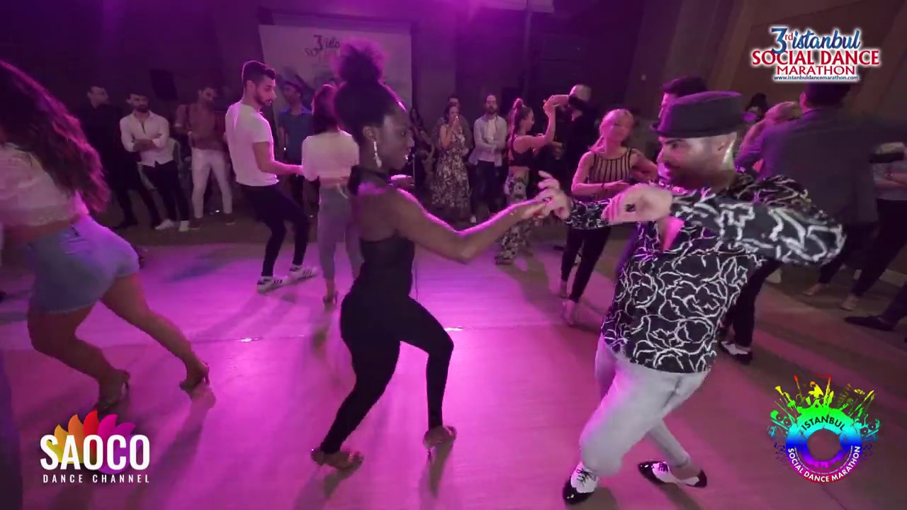 Fadi Fusion and Sasha Phillips Salsa Dancing at Istanbul Social Dance Marathon 2020, Fri 31.01.2020
