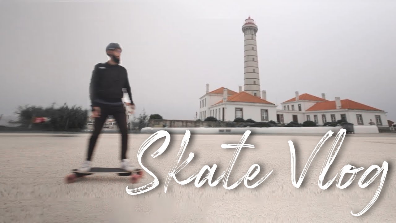 Praia e Farol de Le&ccedil;a da Palmeira - Skate Vlog ep 07