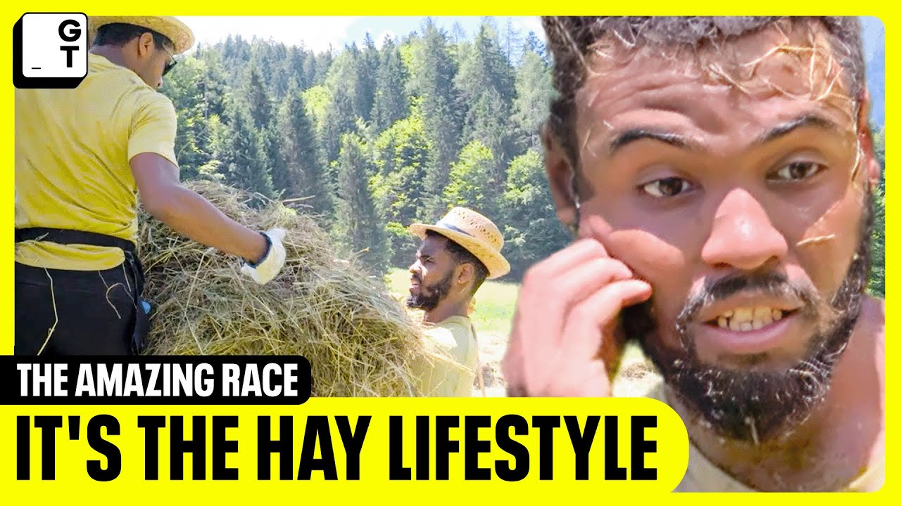Slovenia Detour: Stack That Hay! | The Amazing Race S35 E8