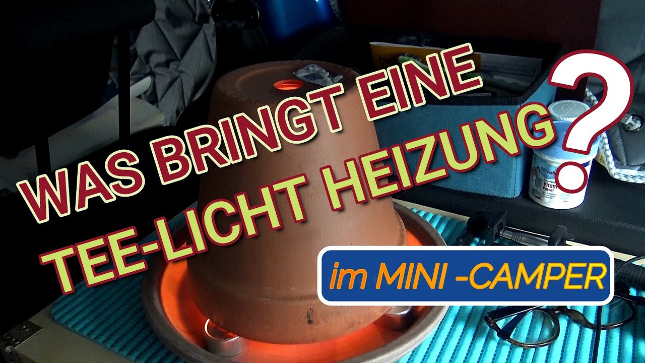 Was bringt eine TEELICHT OFEN im MINI CAMPER🚙🚙⁉
