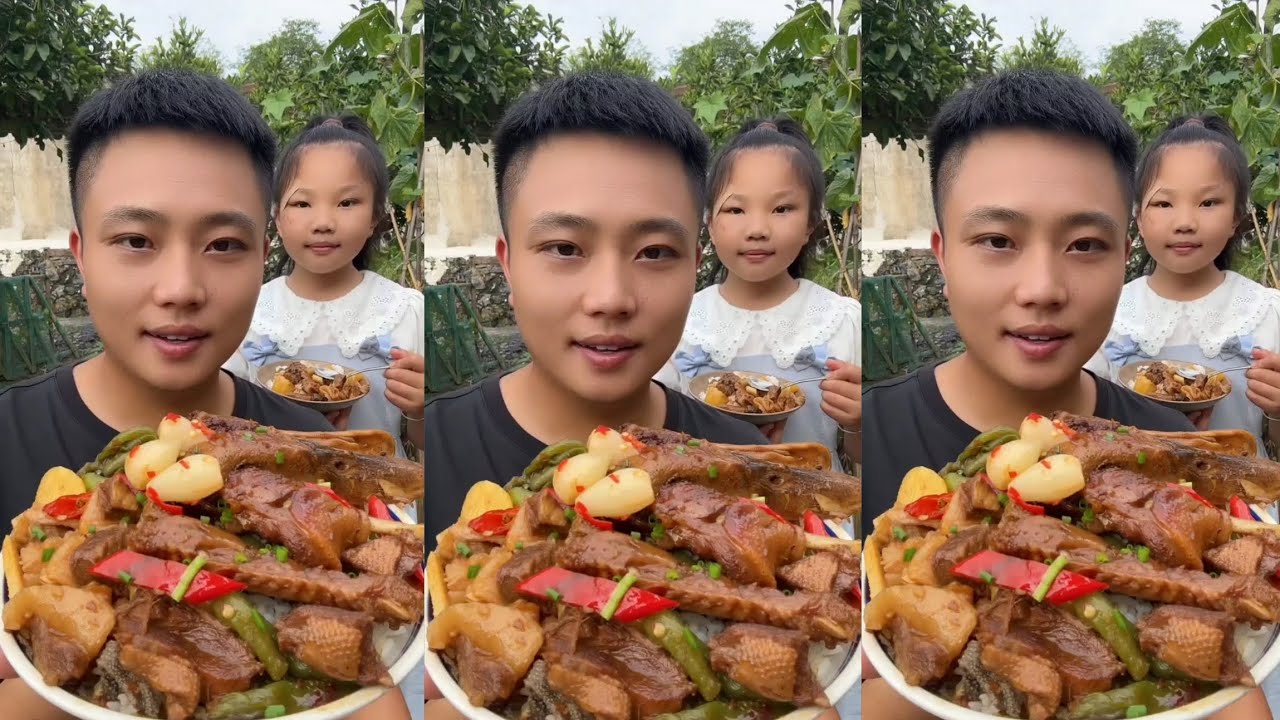 Yummy #95Eat Meat 🍖🥓🫑🌶️🦑🍲, chicken 🍗🍗, Shrimp 🦐🦐.. #mukbang #eatingshow #delicious 