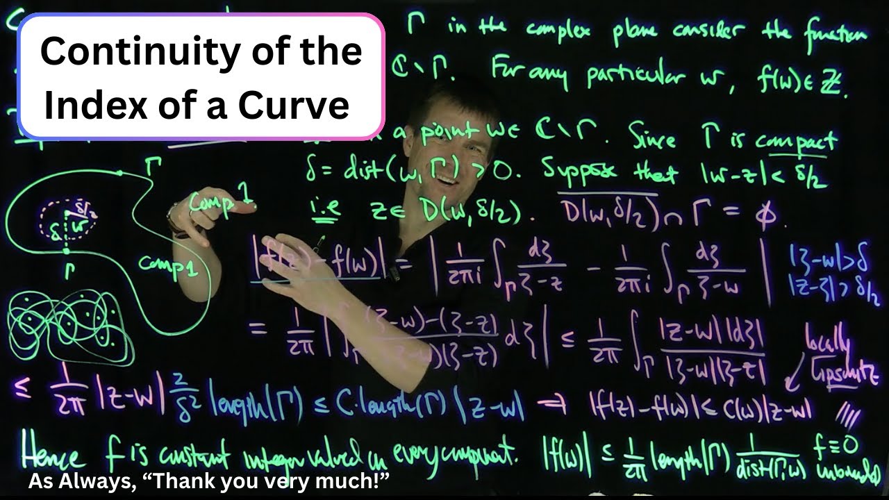 The Index of a Curve About a Point is Continuous at that Point