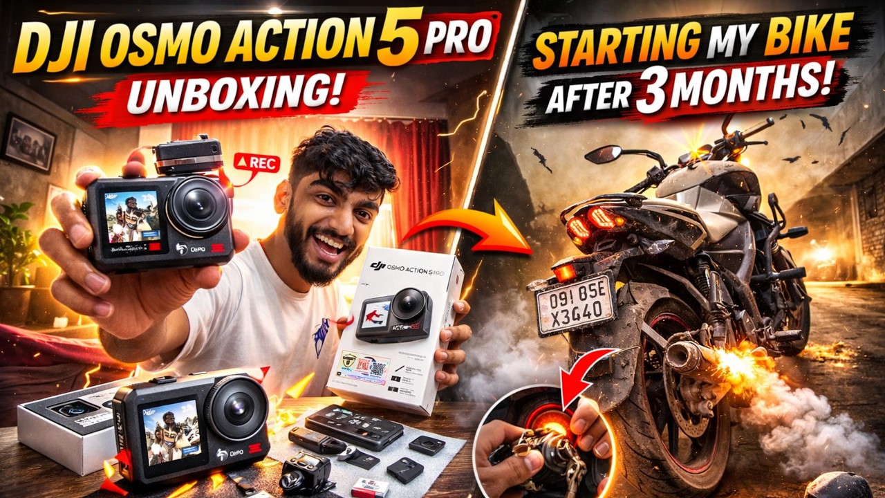 I Bought the new DJI OSMO ACTION 5 PRO 😍.. Will My Pulsar start after 3 months?😶🤔 || Vlog 06