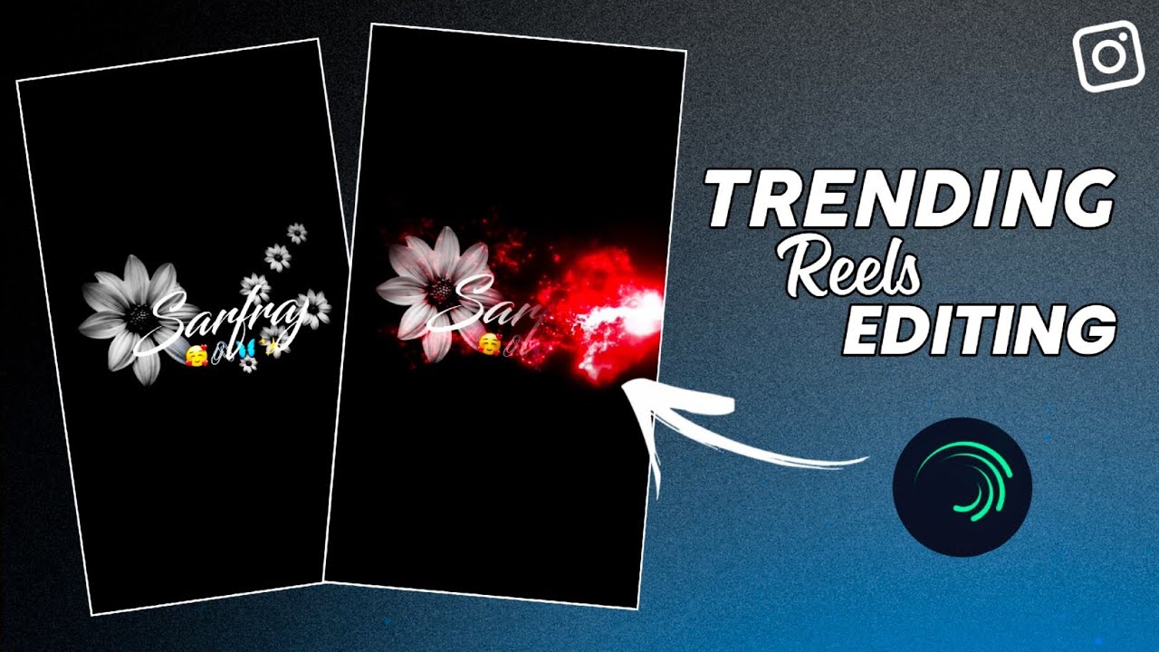 Instagram trending name art video editing | instagram trending reels editing
