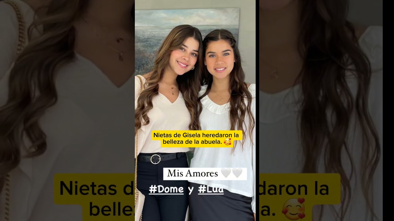 Nietas de Gisela heredaron la belleza de la abuela. 🥰
