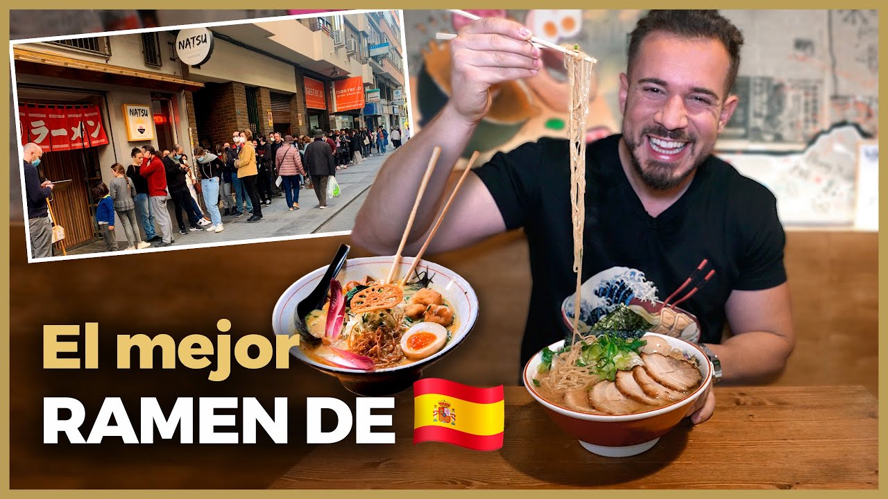 Probando el RAMEN más FAMOSO de ESPAÑA!! HORAS de COLA para PROBARLO…