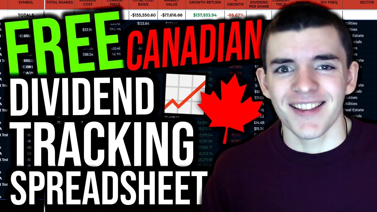 FREE Dividend Portfolio Tracker Spreadsheet For Canadians