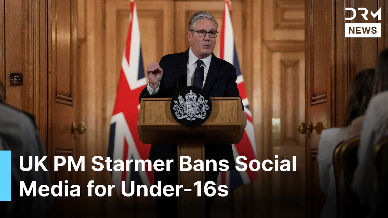 FULL PRESSER: UK PM Starmer Bans Social Media for Under-16s in Landmark Online Safety Crackdown|AC1B