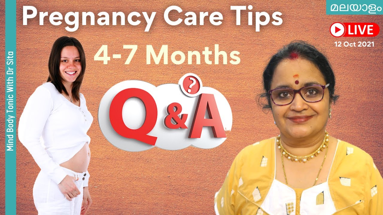 Pregnancy Care Tips | 4-7 Months | Second Trimester | Live Q & A Session | Dr Sita | 12-10-21