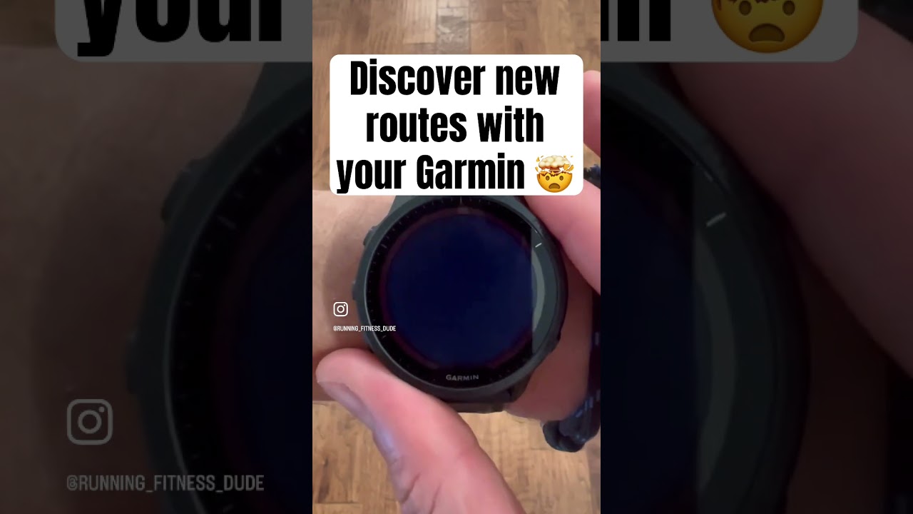 Discover new running routes with your Garmin 🤯 #runningtips
