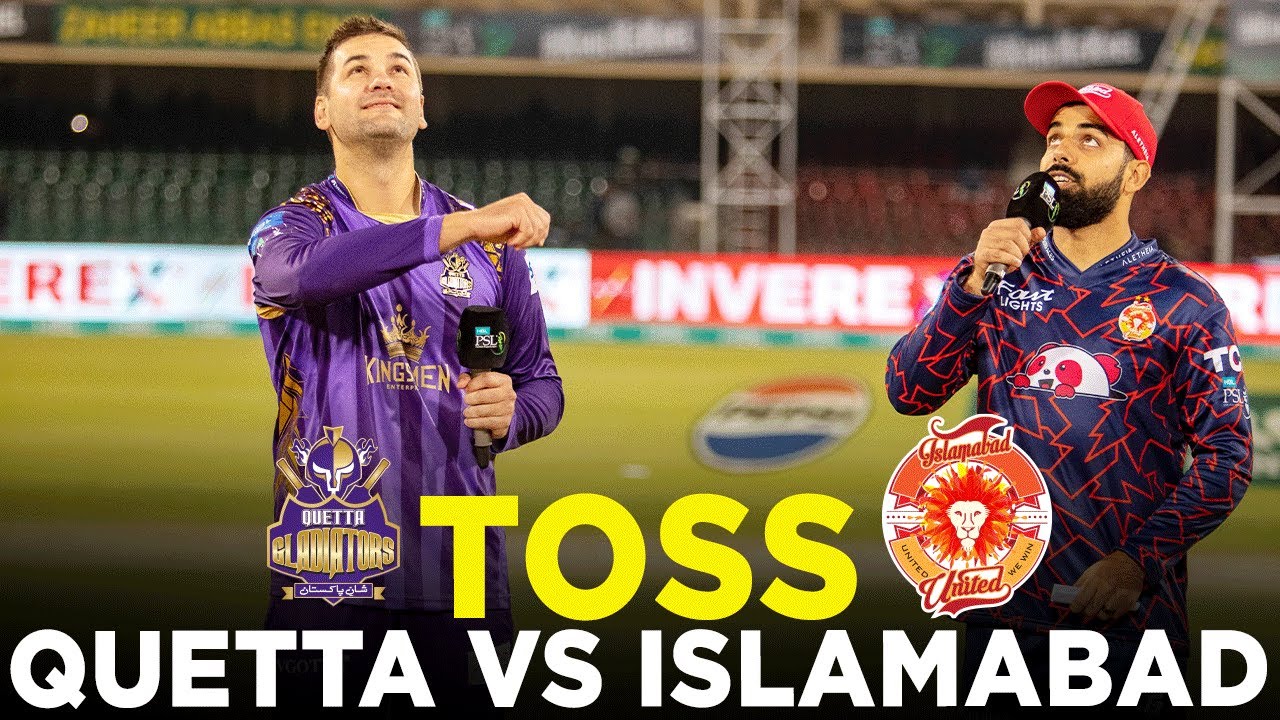 Toss | Quetta Gladiators v Islamabad United | Match 8 | HBL PSL 9 | M2A1A