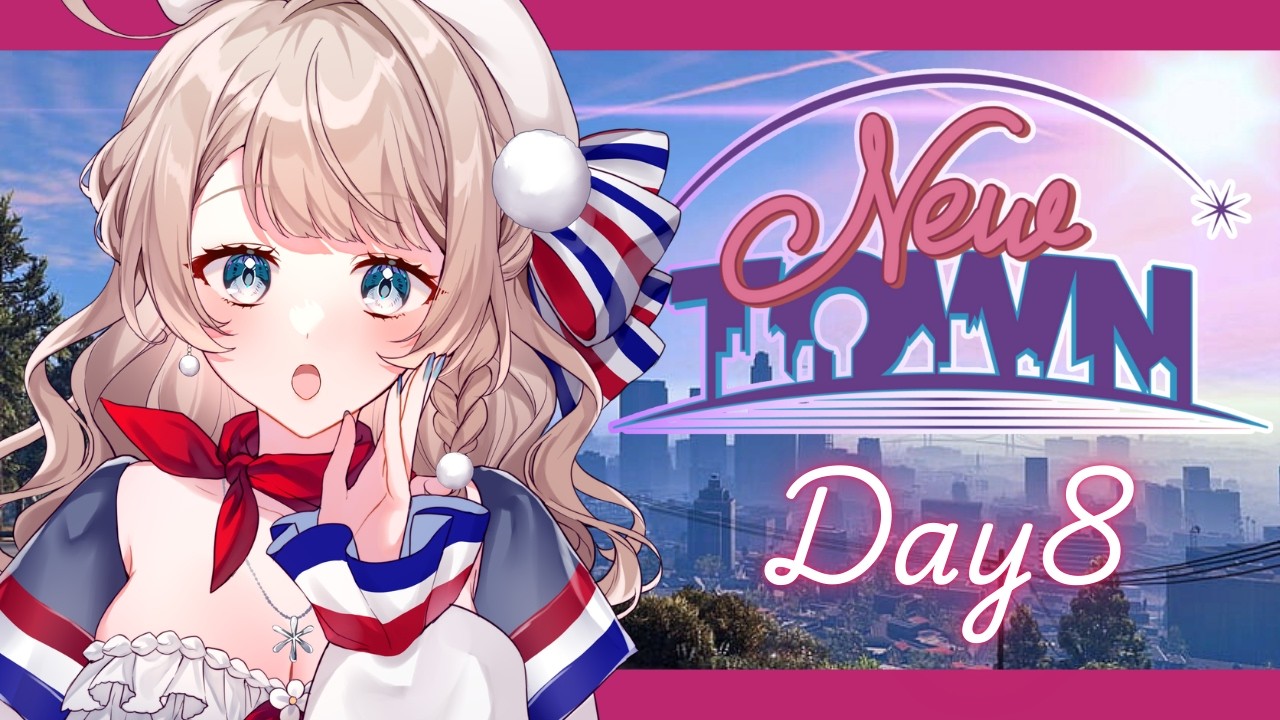 〖#NEWTOWN〗罵倒も甘々も。ASMR蘇生を極めたい❤️‍🩹大大大先輩ヘリ講習もあるかも🚁DAY8〖#マリートリコロール/#vtuber/GTA〗