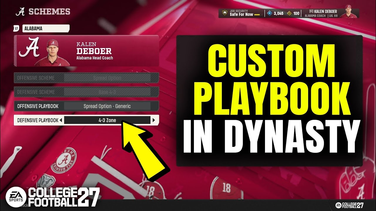 College Football 27: How to Use a Custom Playbook in Dynasty