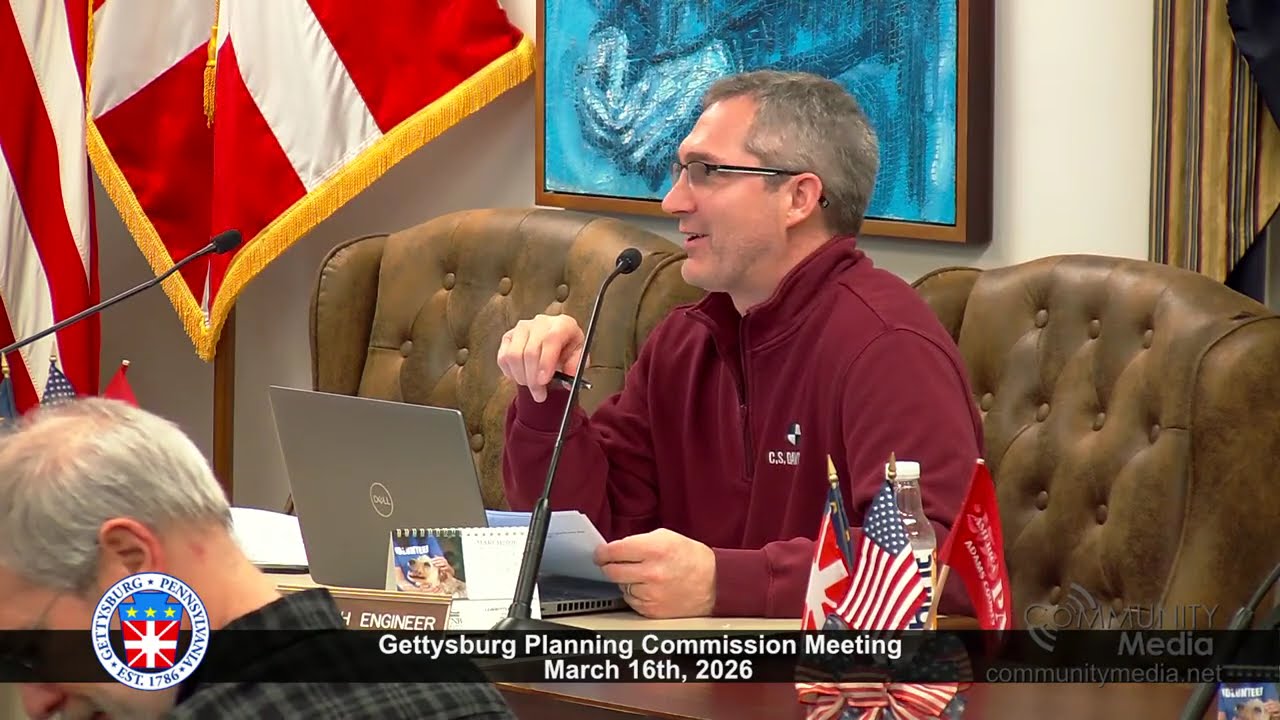 Gettysburg Planning Commission Meeting - 03/16/2026