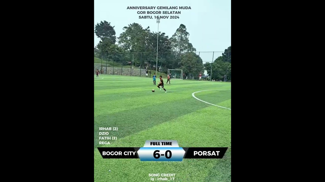 BOGOR CITY (6) VS (0) PORSAT #KU10 #classof2014 #milo #bogorcitysoccerschool
