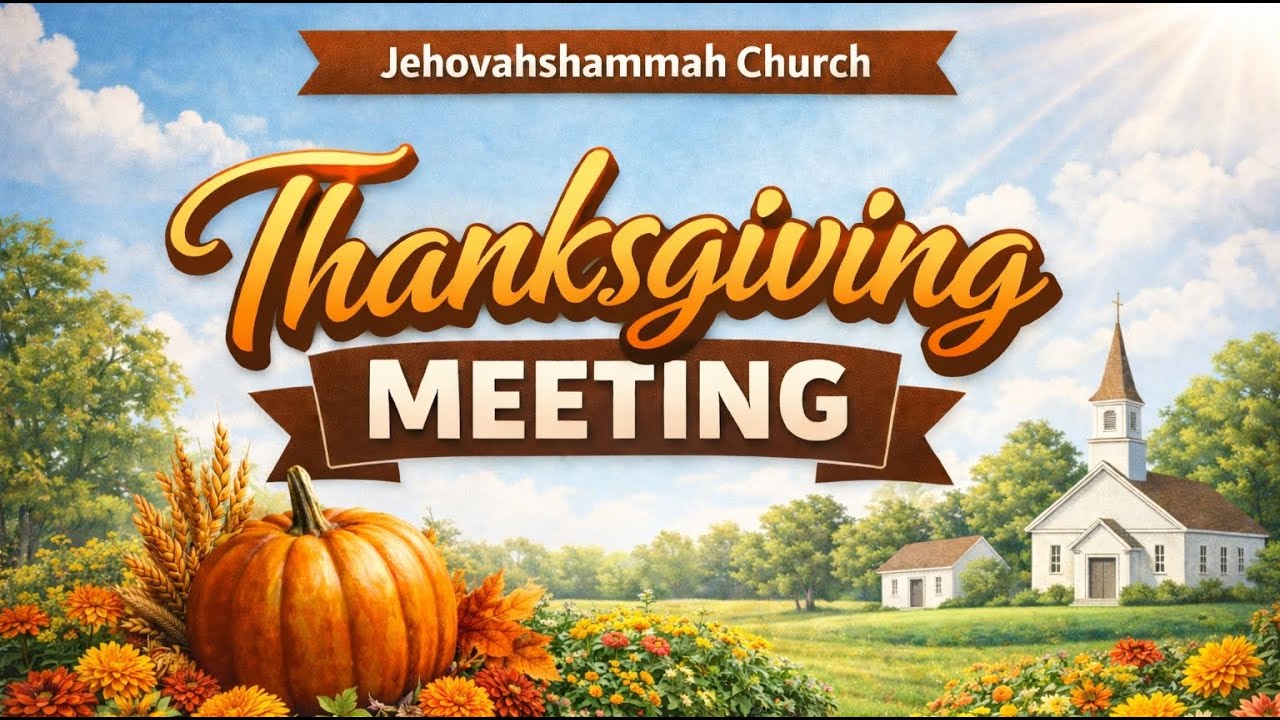 THANKSGIVING MEETING- 2026 || 11th Jan 2026 || Jehovahshammah Church || Hyderabad