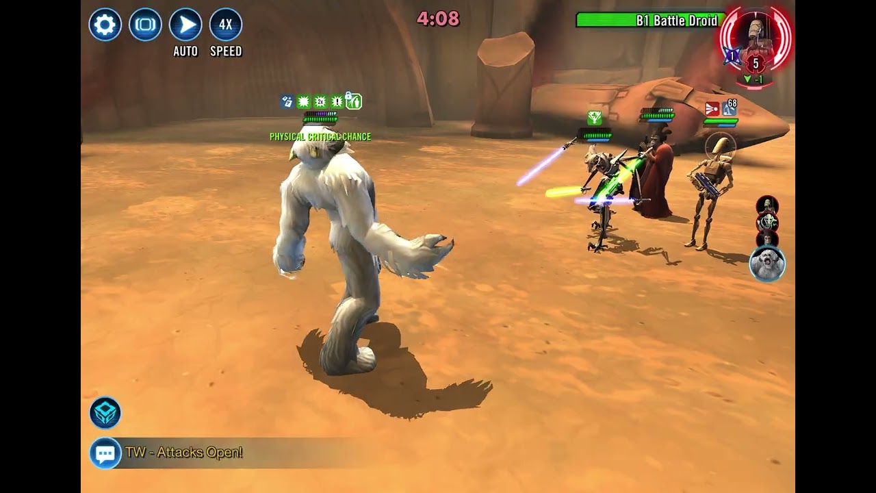 5v5 GAC - Wampa vs Grievous/Nute