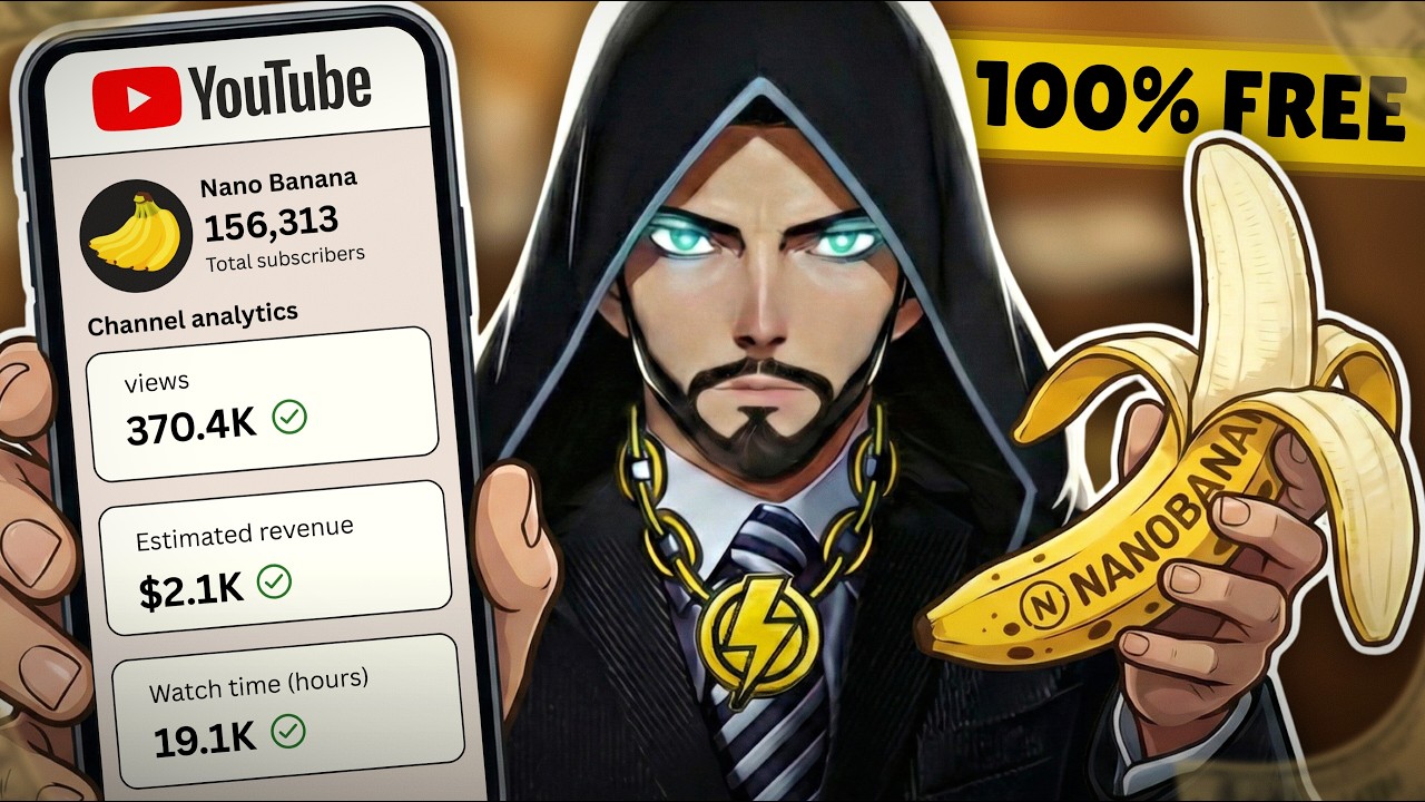 Я создал бизнес по автоматизации YouTube с помощью Nano Banana (он успешно прошел монетизацию).